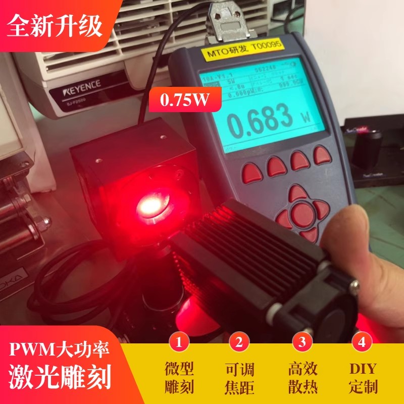 Industrial Grade Laser Engraver - 638nm High-Power 750 mW/120 mW Dot