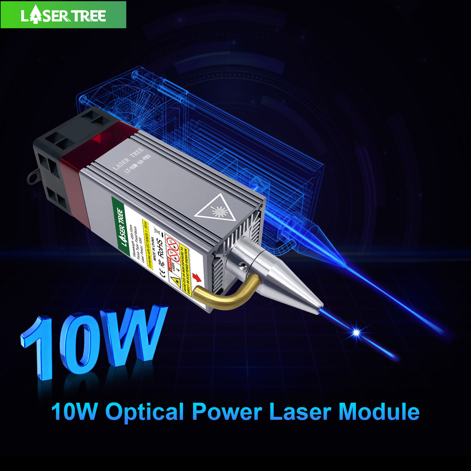 Laser Beam Expander - LASERBOOM 5W 10W Optische Power Laser