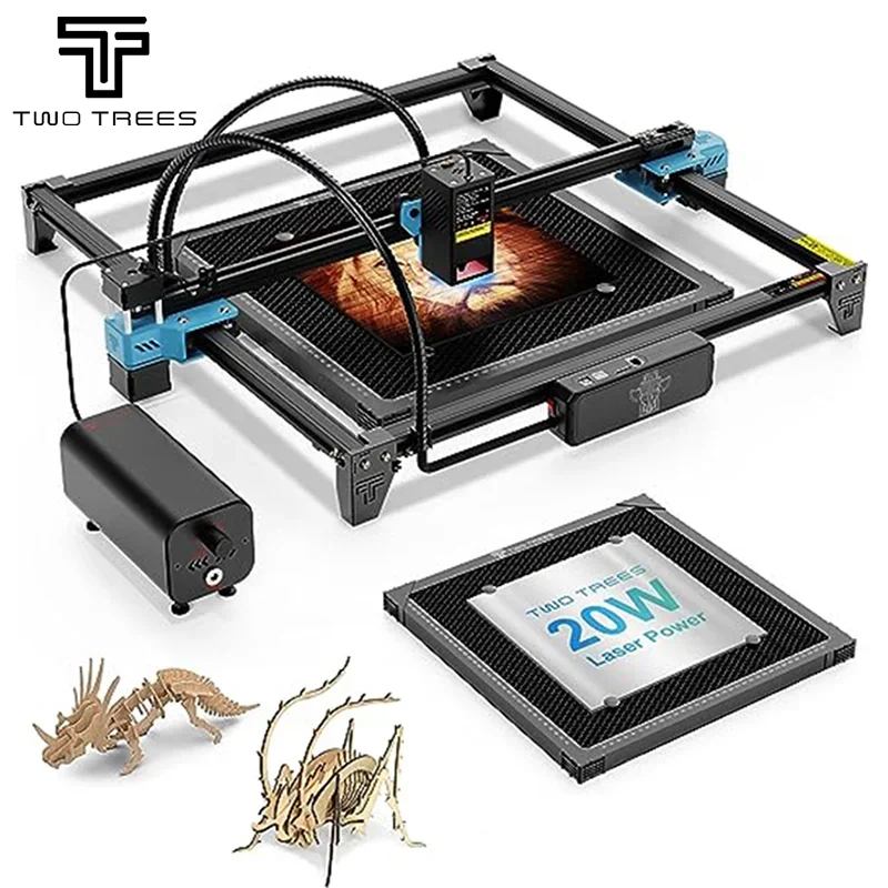 Acrylic Cutting Machine - TWOTREES TTS-20 Pro 20W Metalen Lasergraveermachine