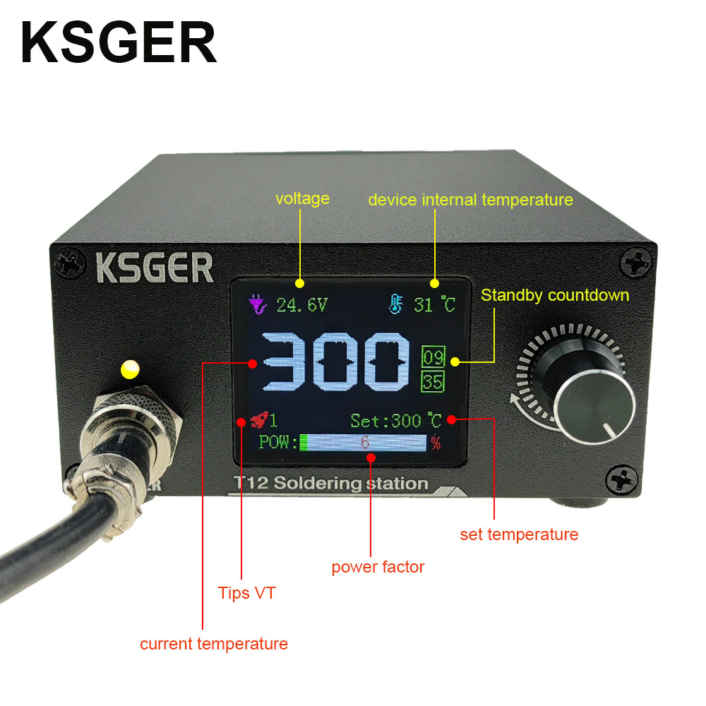 KSGER T12 Soldeerstation Iron  - Industrial Laser Soldering Iron recensie en prijs