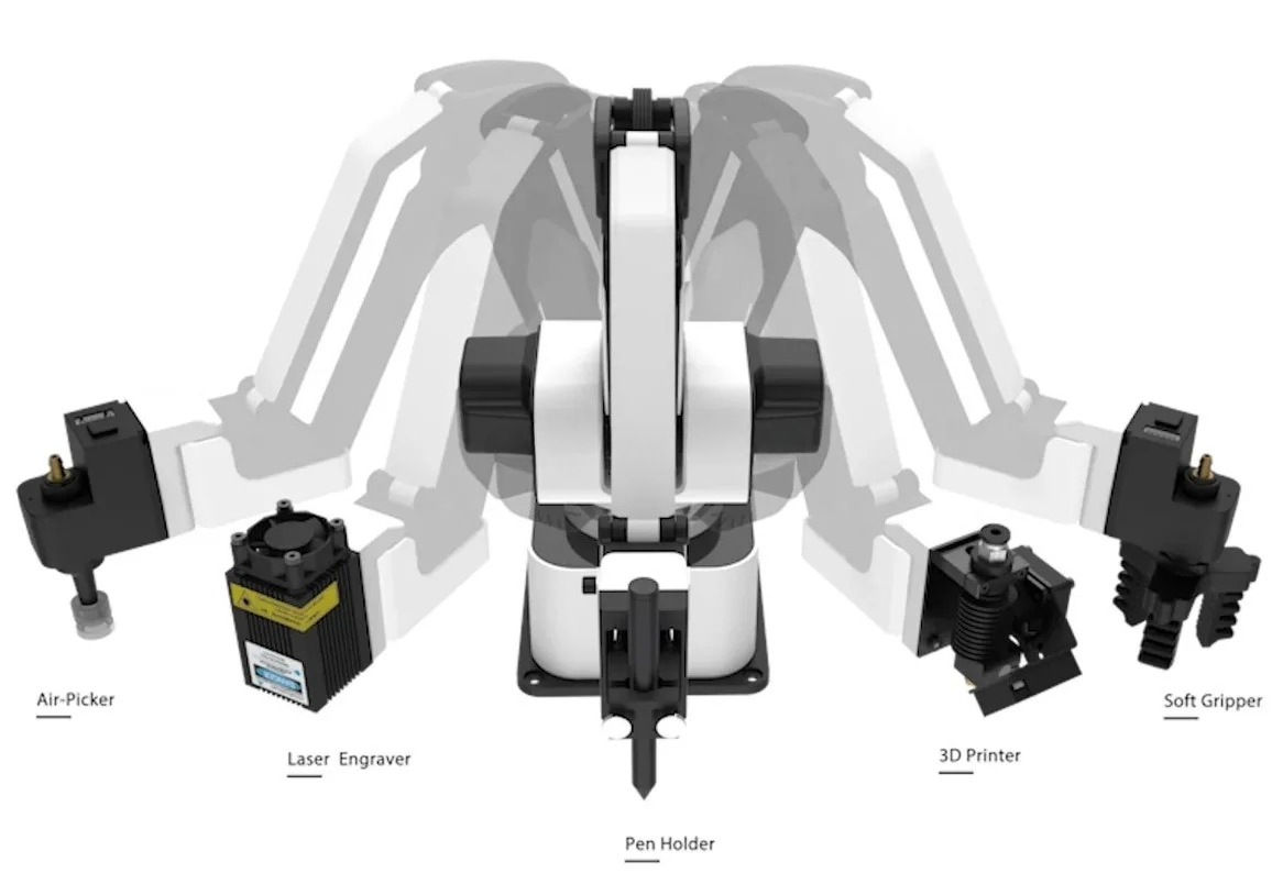 Rotrics DexArm Vierassige Klei - Industrial Laser Printer recensie en prijs