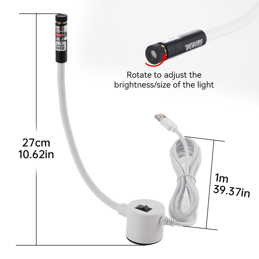 USB-aangedreven rood laserlich - Industrial Laser Light recensie en prijs