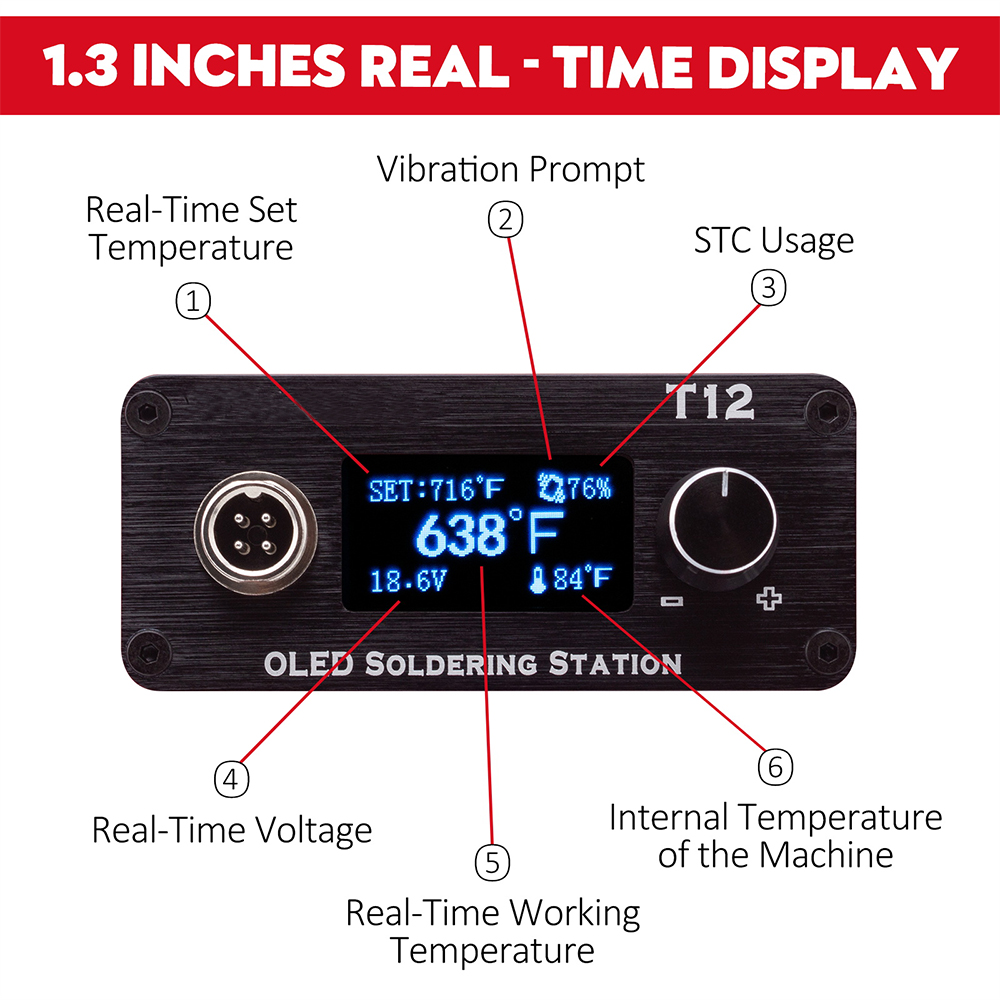 OLED T12 Soldeerbout Station V - Industrial Laser Soldering Iron recensie en prijs