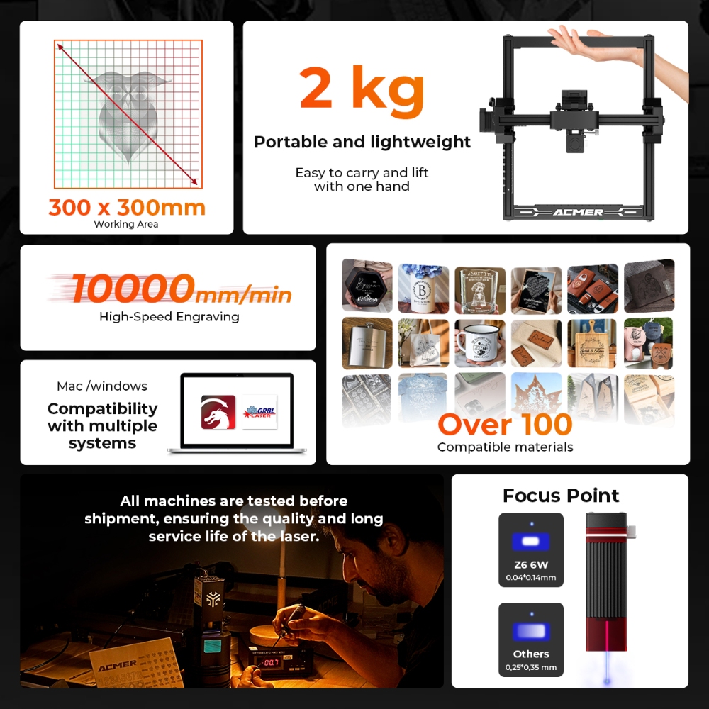 ELIDOR Z6 6W lasergraveerder e - Industrial Laser Blasting recensie en prijs