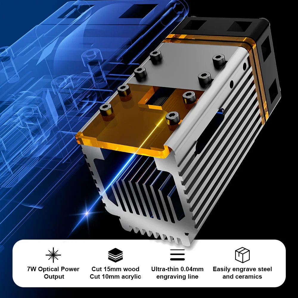 NEJE 7W Diode Lasergraveer- en - Laser Beam Expander recensie en prijs