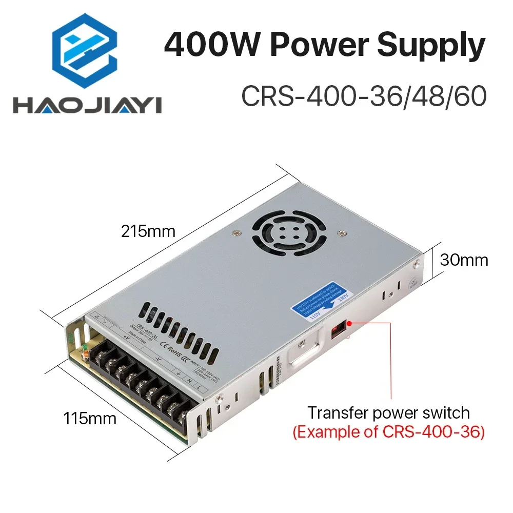 40W CRS-400-36/48/60 Schakelen - Industrial Laser Supply recensie en prijs