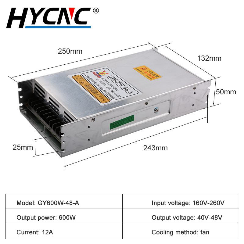 GY600W-48-A Schakelaar 600W 12 - Industrial Laser Supply recensie en prijs
